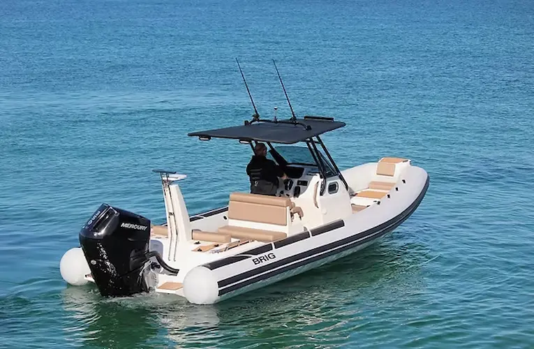 BRIG Eagle 8 RIB boat on the water for exploring further out to sea