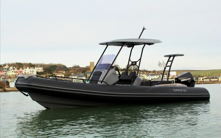 Grand G680 RIB boat on water, ideal for family outings and watersports in Australia.